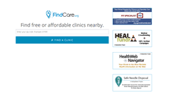 Desktop Screenshot of findcare.org