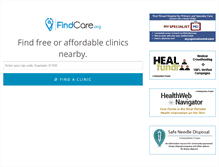 Tablet Screenshot of findcare.org